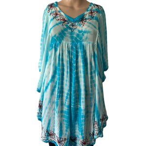 Miss Love Tie Dye One Size Flowy Tunic Top